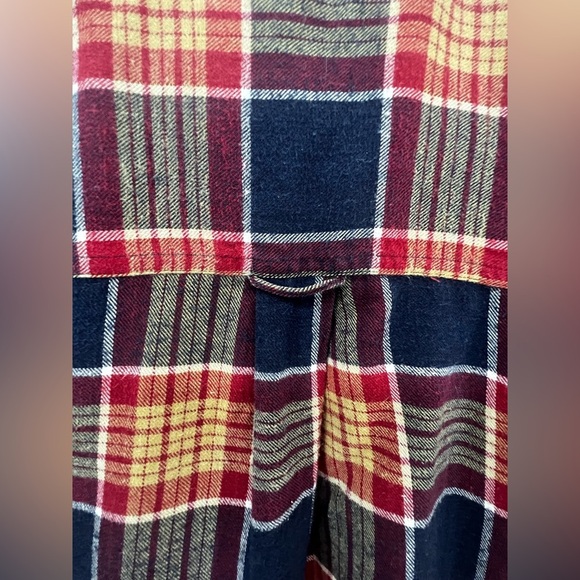 CHAPS Ralph Lauren Brushed‎ Flannel Shirt Plaid Check Button Down Sz Large A9 - Picture 6 of 9